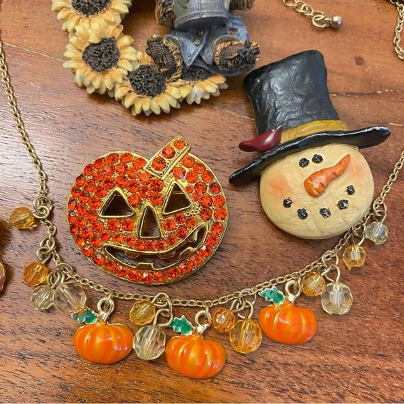 Fall Harvest Thanksgiving Assorted  Lot of Jewelry and Brooches - Picture 3 of 10